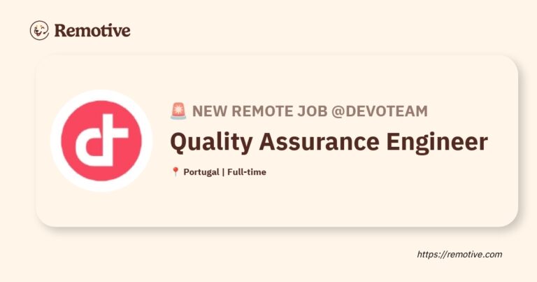 [Hiring] Quality Assurance Engineer @Devoteam