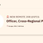 [Hiring] Officer, Cross-Regional Programs @Sfcg