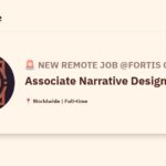 [Hiring] Associate Narrative Design Director @Fortis Games