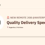 [Hiring] Quality Delivery Specialist @Waterplan