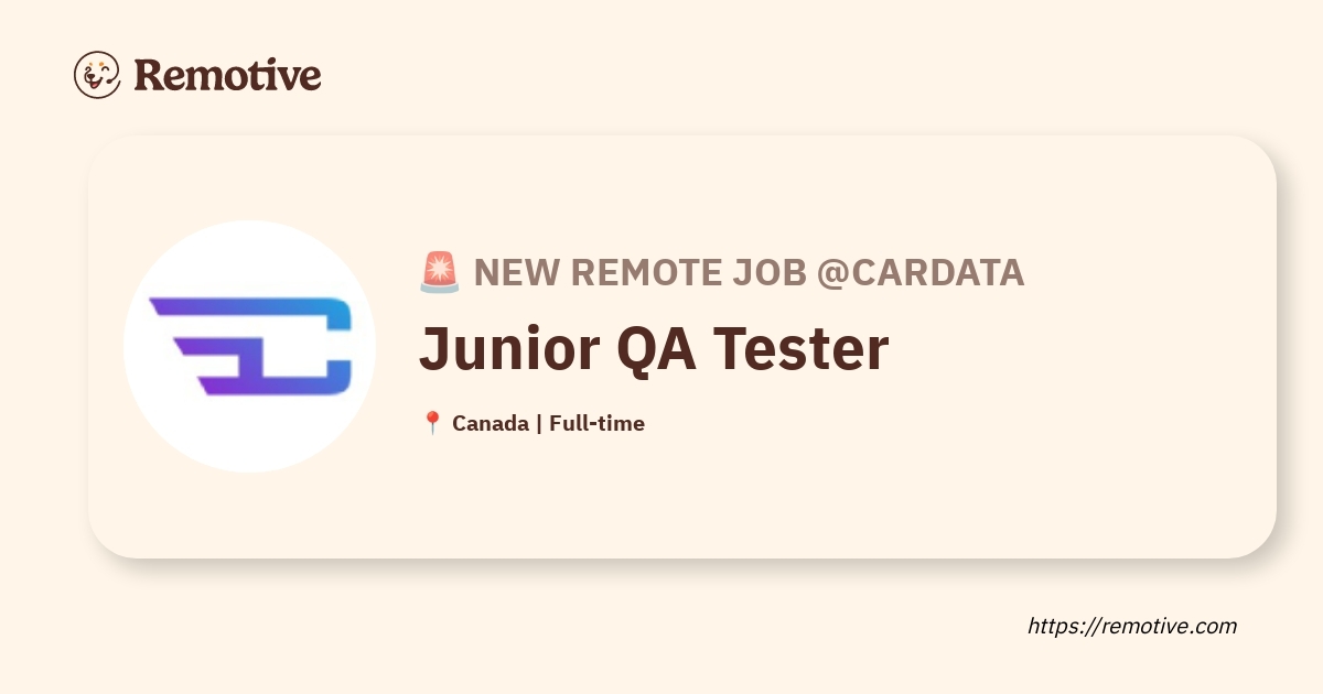 Junior QA Tester