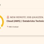 [Hiring] Cloud (AWS) / Databricks Technical Architect @Kaizen Analytix